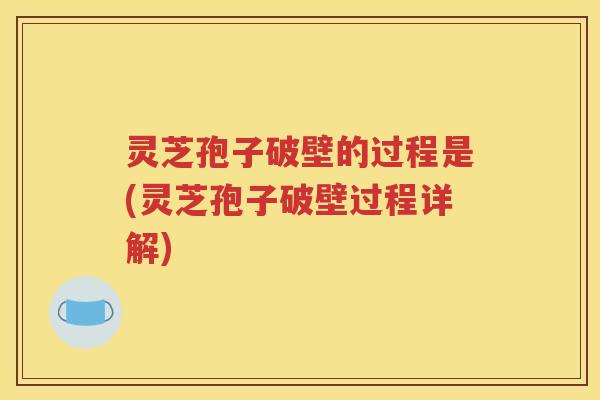 灵芝孢子破壁的过程是(灵芝孢子破壁过程详解)