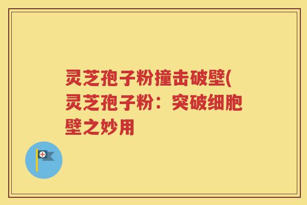 灵芝孢子粉撞击破壁(灵芝孢子粉：突破细胞壁之妙用