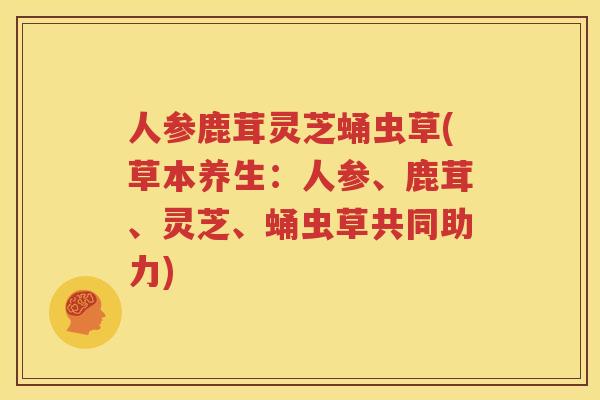 人参鹿茸灵芝蛹虫草(草本养生：人参、鹿茸、灵芝、蛹虫草共同助力)