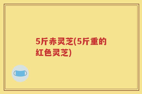 5斤赤灵芝(5斤重的红色灵芝)