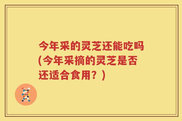 今年采的灵芝还能吃吗(今年采摘的灵芝是否还适合食用？)