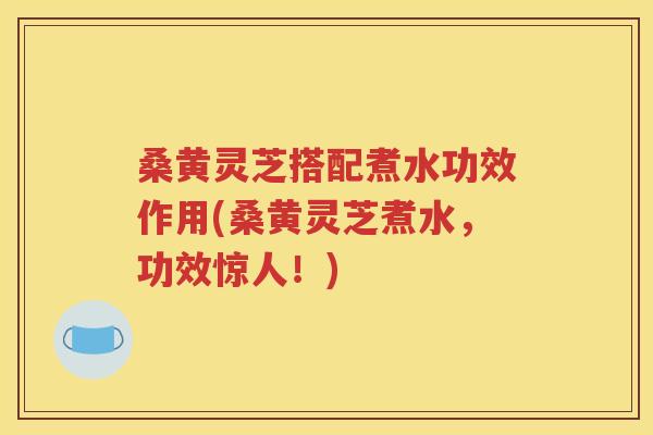 桑黄灵芝搭配煮水功效作用(桑黄灵芝煮水，功效惊人！)