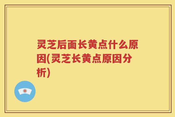 灵芝后面长黄点什么原因(灵芝长黄点原因分析)