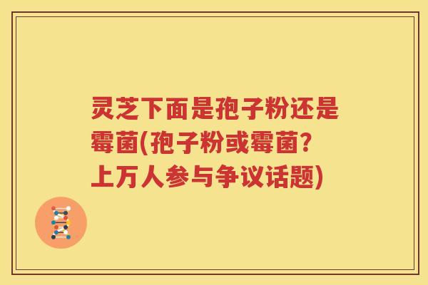 灵芝下面是孢子粉还是霉菌(孢子粉或霉菌？上万人参与争议话题)