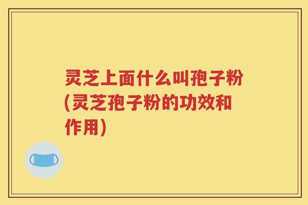 灵芝上面什么叫孢子粉(灵芝孢子粉的功效和作用)