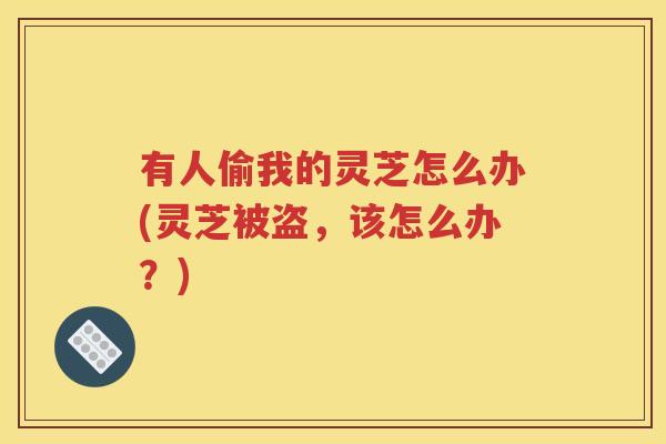 有人偷我的灵芝怎么办(灵芝被盗，该怎么办？)