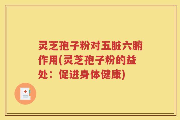 灵芝孢子粉对五脏六腑作用(灵芝孢子粉的益处：促进身体健康)