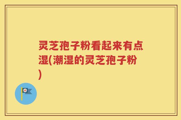 灵芝孢子粉看起来有点湿(潮湿的灵芝孢子粉)