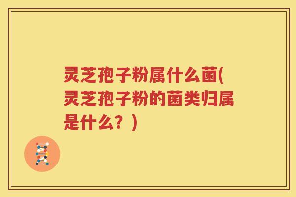灵芝孢子粉属什么菌(灵芝孢子粉的菌类归属是什么？)