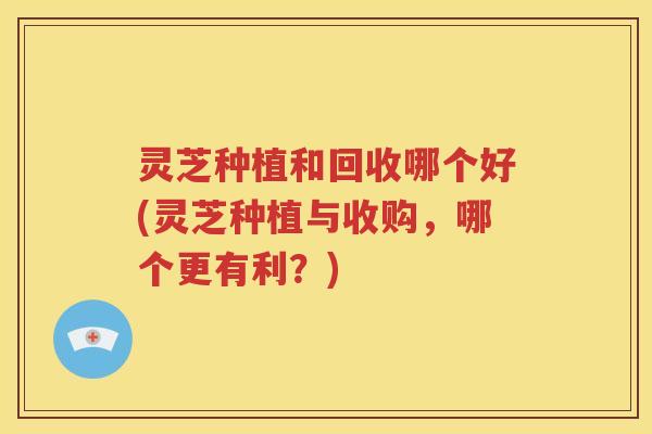灵芝种植和回收哪个好(灵芝种植与收购，哪个更有利？)