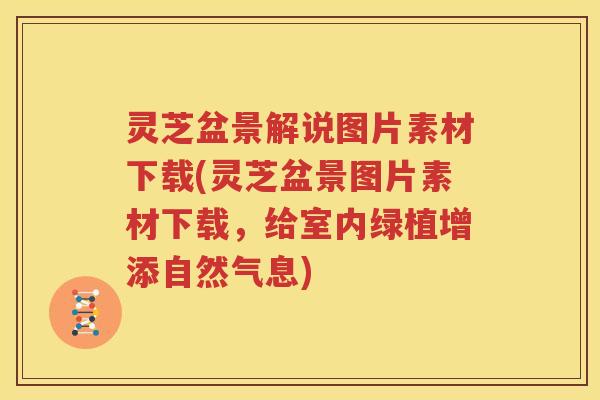 灵芝盆景解说图片素材下载(灵芝盆景图片素材下载，给室内绿植增添自然气息)