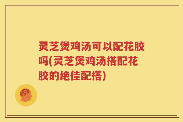 灵芝煲鸡汤可以配花胶吗(灵芝煲鸡汤搭配花胶的绝佳配搭)