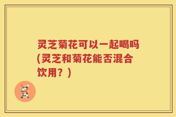 灵芝菊花可以一起喝吗(灵芝和菊花能否混合饮用？)