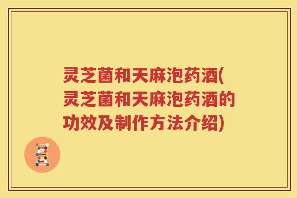 灵芝菌和天麻泡药酒(灵芝菌和天麻泡药酒的功效及制作方法介绍)