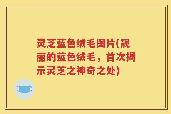 灵芝蓝色绒毛图片(靓丽的蓝色绒毛，首次揭示灵芝之神奇之处)