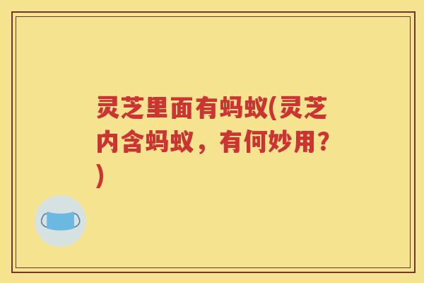 灵芝里面有蚂蚁(灵芝内含蚂蚁，有何妙用？)