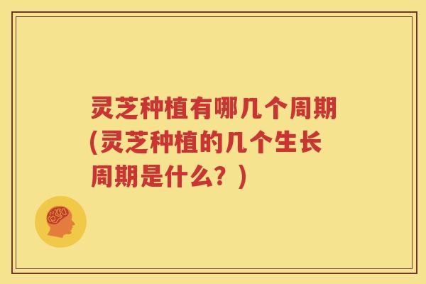灵芝种植有哪几个周期(灵芝种植的几个生长周期是什么？)