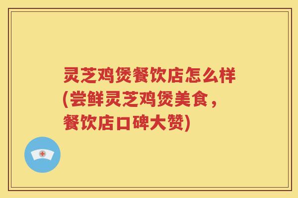灵芝鸡煲餐饮店怎么样(尝鲜灵芝鸡煲美食，餐饮店口碑大赞)