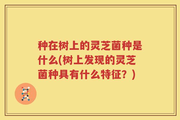 种在树上的灵芝菌种是什么(树上发现的灵芝菌种具有什么特征？)