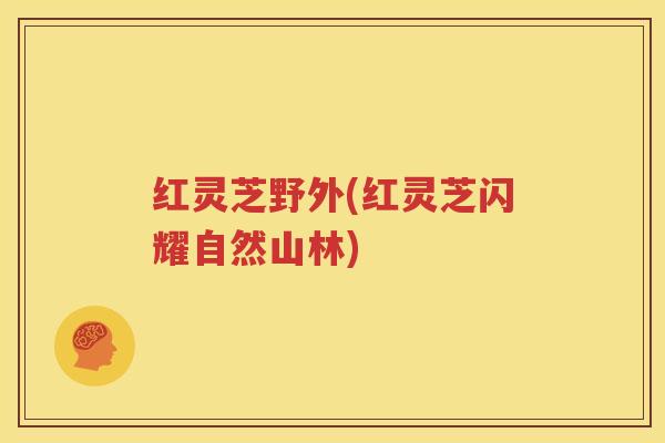 红灵芝野外(红灵芝闪耀自然山林)