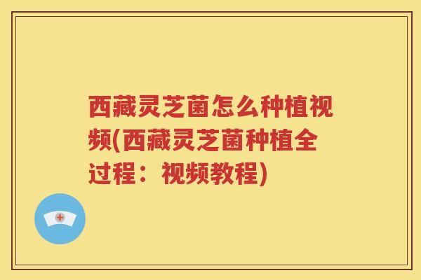 西藏灵芝菌怎么种植视频(西藏灵芝菌种植全过程：视频教程)