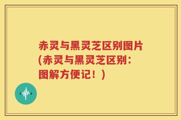 赤灵与黑灵芝区别图片(赤灵与黑灵芝区别：图解方便记！)