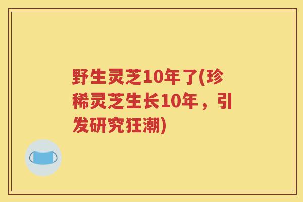 野生灵芝10年了(珍稀灵芝生长10年，引发研究狂潮)