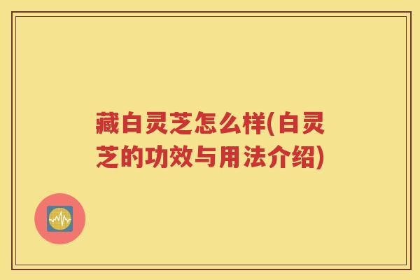 藏白灵芝怎么样(白灵芝的功效与用法介绍)