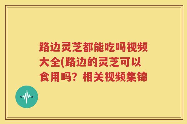路边灵芝都能吃吗视频大全(路边的灵芝可以食用吗？相关视频集锦