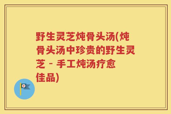 野生灵芝炖骨头汤(炖骨头汤中珍贵的野生灵芝 - 手工炖汤疗愈佳品)
