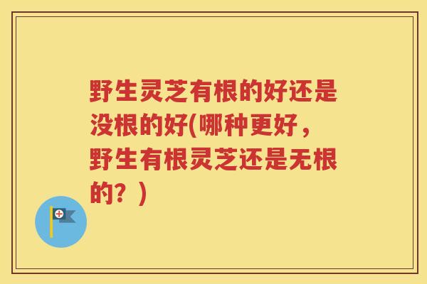 野生灵芝有根的好还是没根的好(哪种更好，野生有根灵芝还是无根的？)