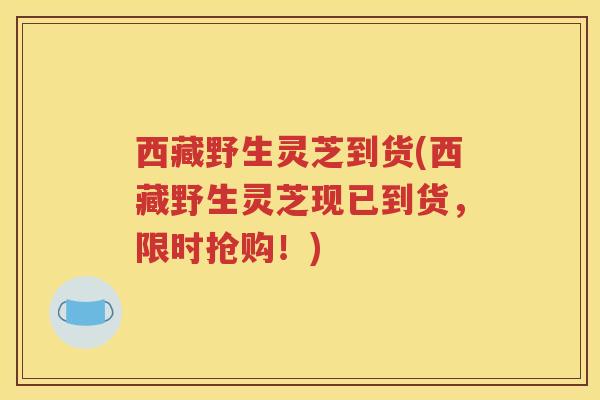 西藏野生灵芝到货(西藏野生灵芝现已到货，限时抢购！)