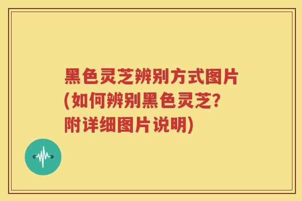 黑色灵芝辨别方式图片(如何辨别黑色灵芝？附详细图片说明)