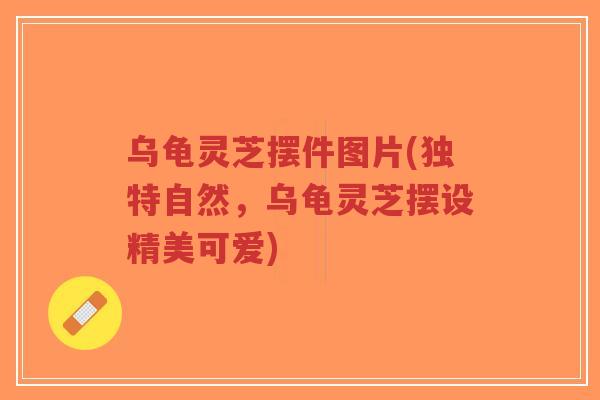 乌龟灵芝摆件图片(独特自然，乌龟灵芝摆设精美可爱)