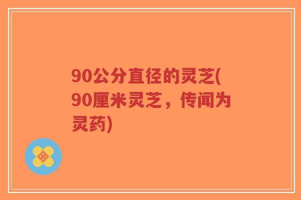 90公分直径的灵芝(90厘米灵芝，传闻为灵药)