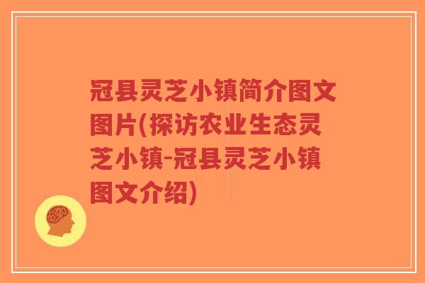 冠县灵芝小镇简介图文图片(探访农业生态灵芝小镇-冠县灵芝小镇图文介绍)