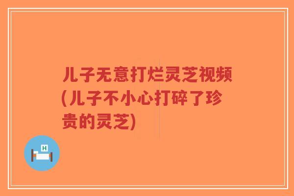 儿子无意打烂灵芝视频(儿子不小心打碎了珍贵的灵芝)