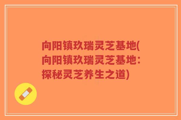 向阳镇玖瑞灵芝基地(向阳镇玖瑞灵芝基地：探秘灵芝养生之道)