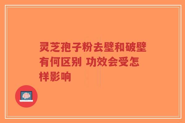 灵芝孢子粉去壁和破壁有何区别 功效会受怎样影响