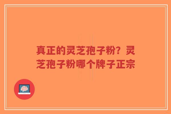 真正的灵芝孢子粉？灵芝孢子粉哪个牌子正宗